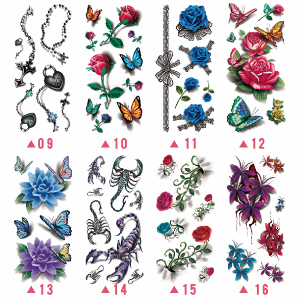Trendy 3D Tattoo Stickers (20PCS)