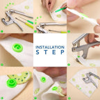 Snap & Clip Button DIY Set (150 Pcs Set)