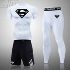 Men's New Compression Style Quick-Dry Fitness Running Sports Set