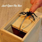 Wooden Spider Scare Prank Box-Have a gift for you-Only 50 Left