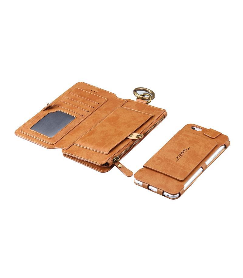 Classic Retro Stand Wallet Case for iPhone