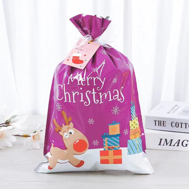 🎁Christmas Sales 49% OFF-Drawstring Christmas Gift Bags (Biodegradable)