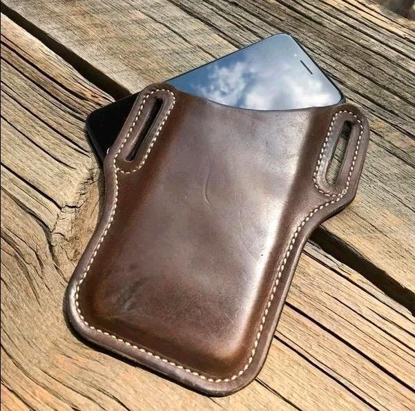 Retro Short Cell Phone Case Belt Bag Purse.