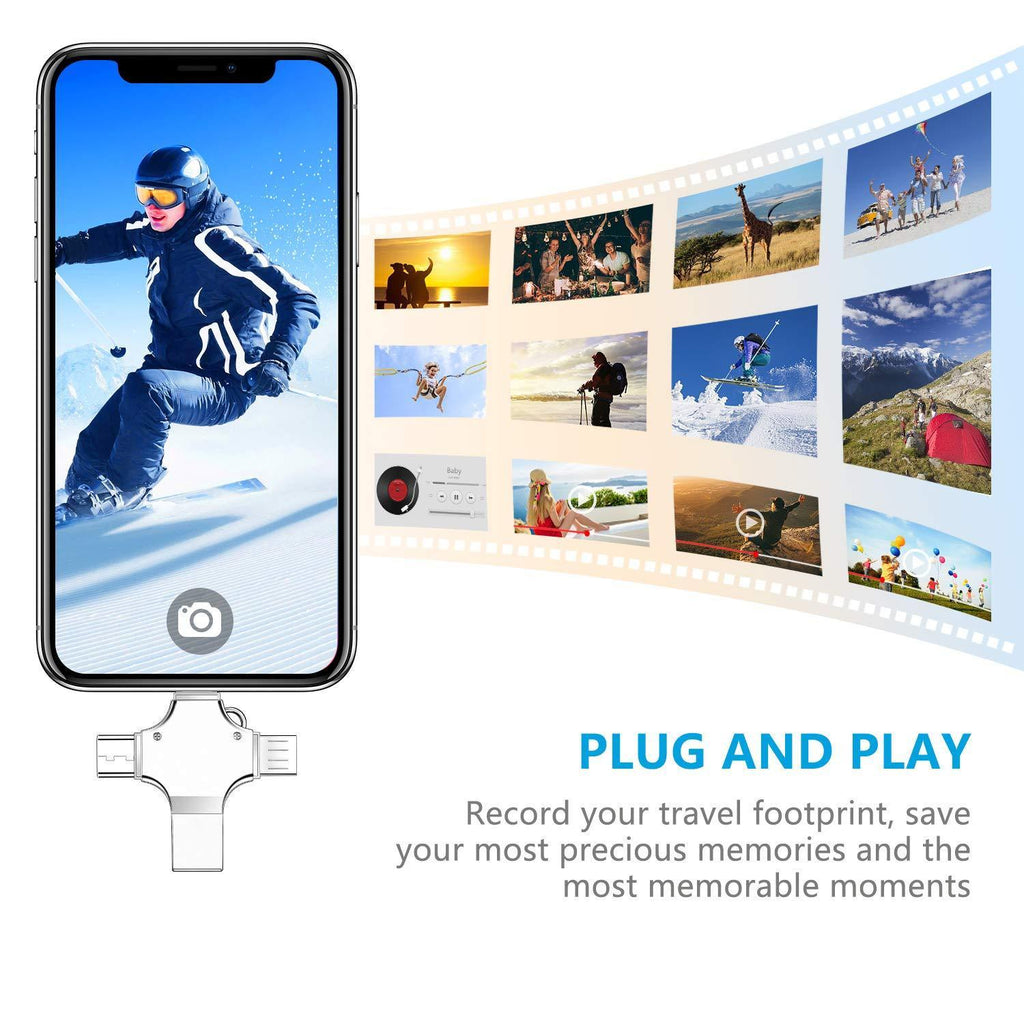 4 in 1 Smart USB Drive for ALL iPhone, iPad & NEW Android
