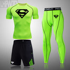 Men's New Compression Style Quick-Dry Fitness Running Sports Set