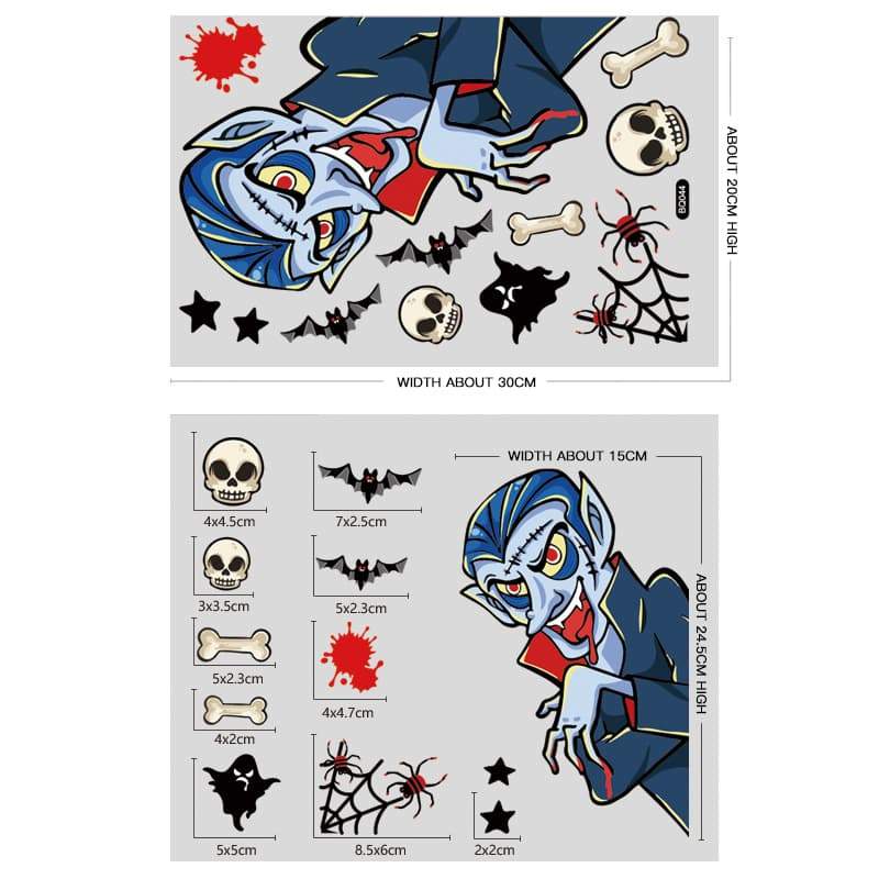 Halloween window stickers