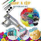 Snap & Clip Button DIY Set (150 Pcs Set)